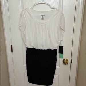 White House Black Market Two-Tone Dress